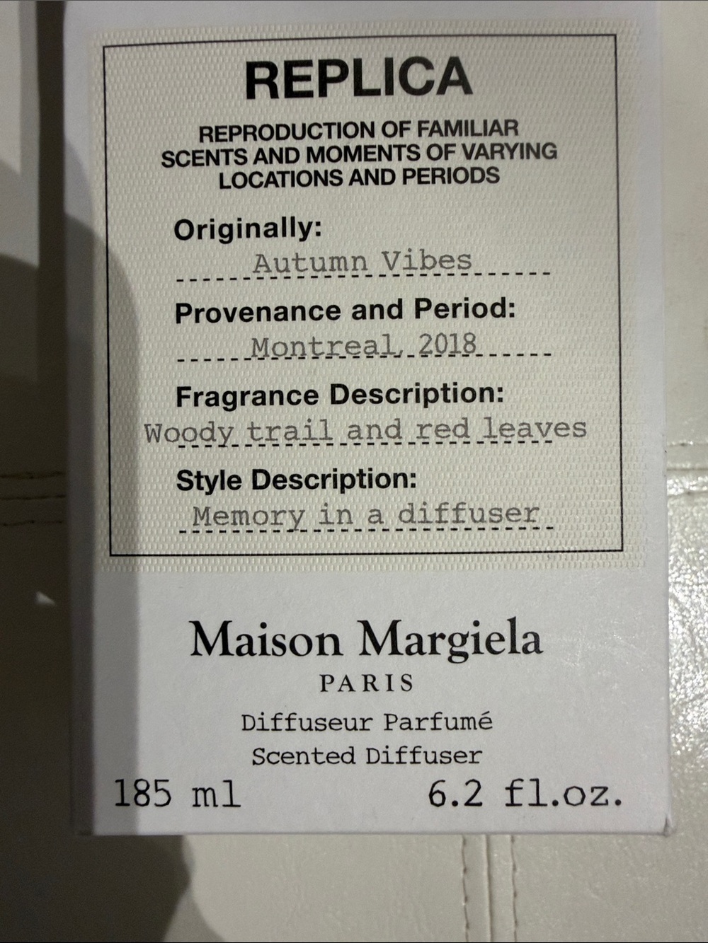 Maison Margiela White Scented Diffuser Box - Picture 3 of 3